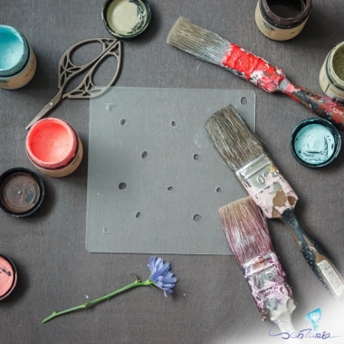 Трафарет - Мелкий горох Трафарет - Мелкий горох