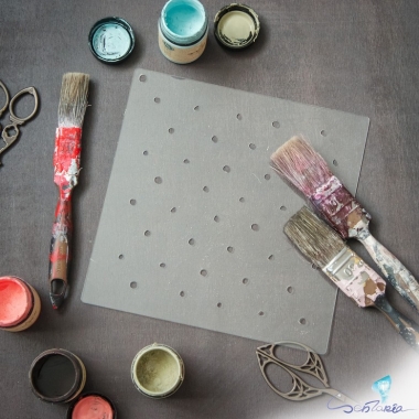 Трафарет - Мелкий горох Трафарет - Мелкий горох