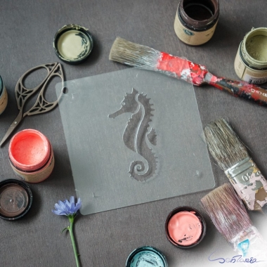 Трафарет - Морской конек Трафарет - Морской конек