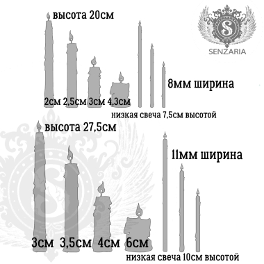 Трафарет - Свечи